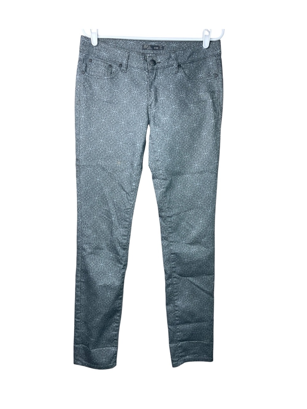 Prana Kara Skinny Gray Printed Jeans Women’s Size 8/29